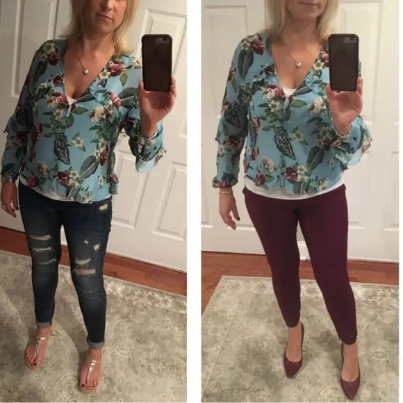 NWT Nicholas Sheer, Silk Mayflower Blouse 🌸 Sz 4 - Picture 5 of 10